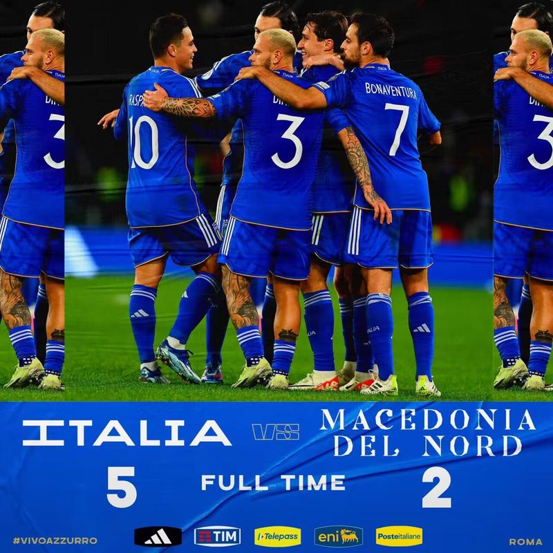 意大利vs北马其顿